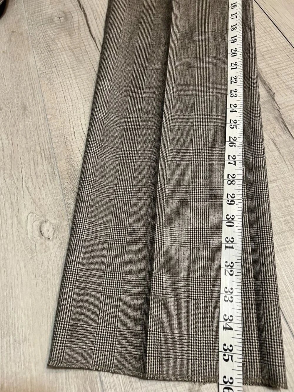 NWT Lauren Ralph Lauren 3 Piece Suit 43R 37W Brown Plaid Wool Slim 100% Wool